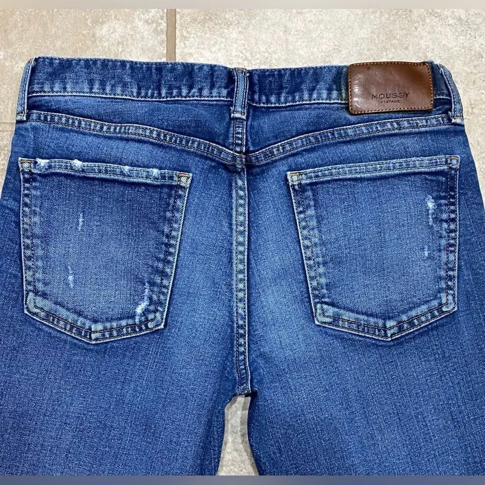 Moussy Vintage Women’s Jeans Size 28x27 Stretch Denim EUC